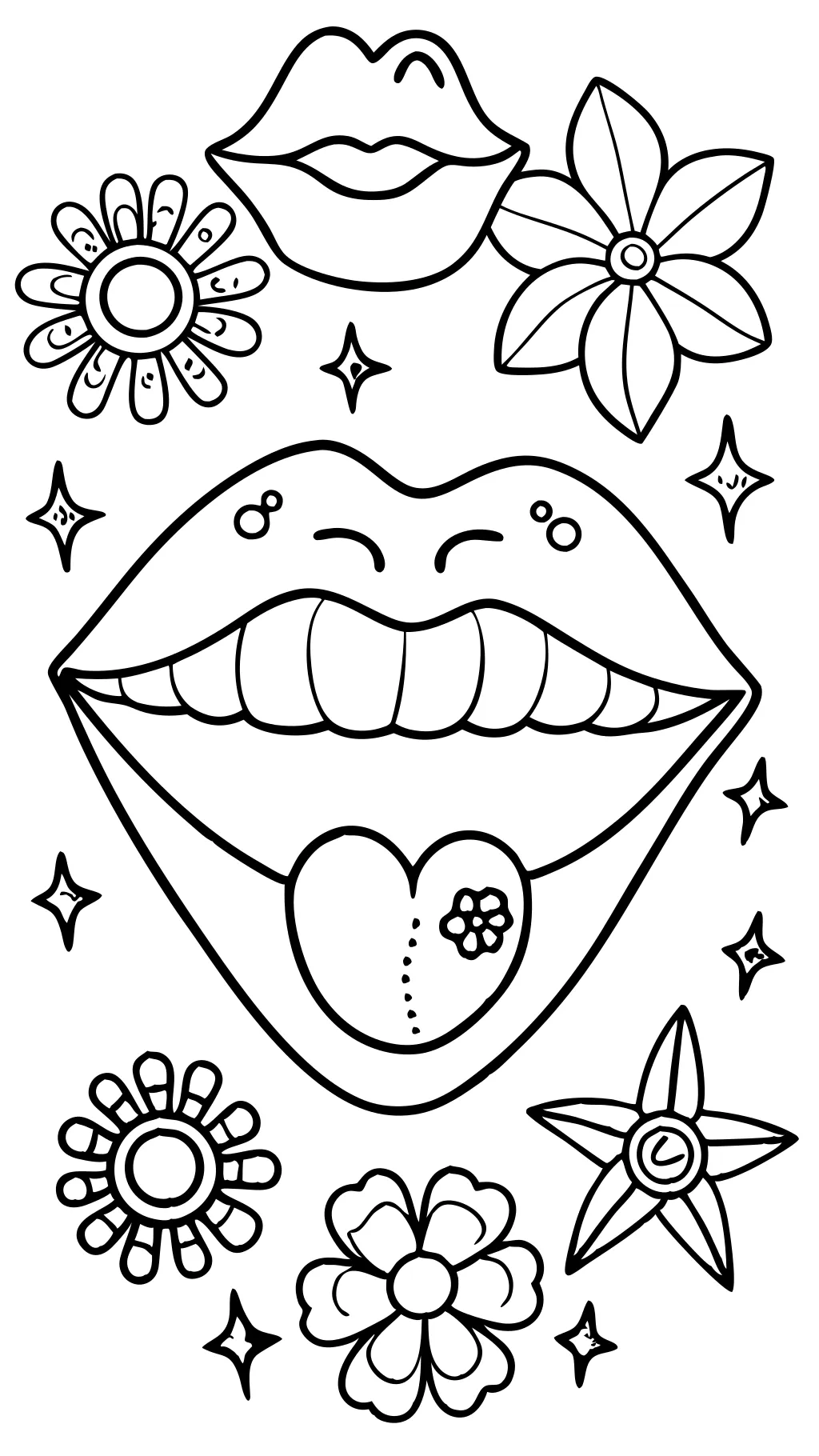 coloring pages lips